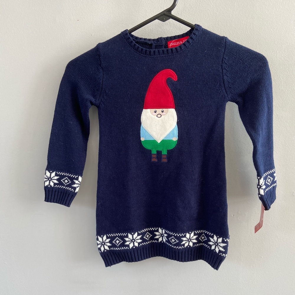 NWOT Adorable girls fair isle sweater dress.